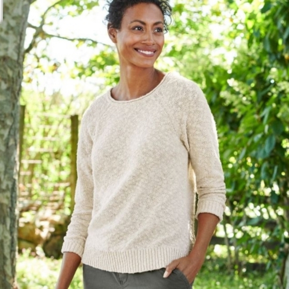 L.L. Bean Women's Midweight Cotton Slub Rollneck Pullover